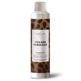  Shower foam with leopard print bottle, featuring the text "You are fabulous". The product is a white, foaming shower gel with a luxurious, moisturizing formula.