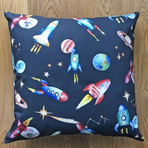 Rockets Printed Children's Cushion