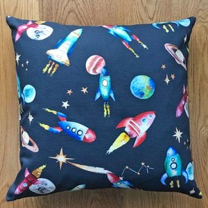Rockets Printed Children's Cushion