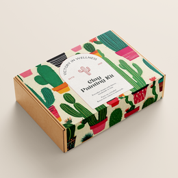 Desert Cacti Paint By Numbers Kit, Succulent Painting, DIY Art Project | af Victory In Wellness
