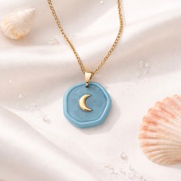 Azzurra Moon – Handgefertigte Halskette mit Mond