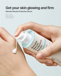 Suero barrera dermocosmético ECOLLINE Clean Beauty | Apoyo al microbioma con miel de Manuka y aceite de marula | Cuidado de la piel COREANO
