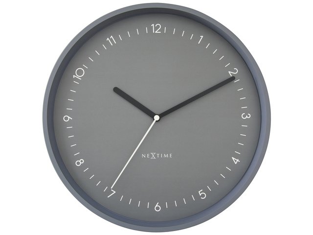 Zegar ścienny NeXtime Berlin 30 cm szary