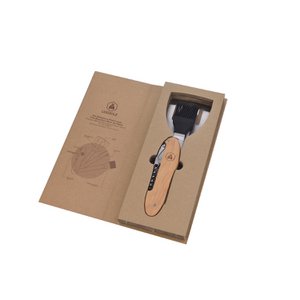 Folding barbecue set with corkscrew