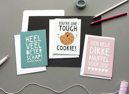 Carte de vœux Carte postale Get Well Soon Strength Card // Un gros câlin