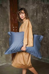 Bademantel Kimono Chess IQ Zimt