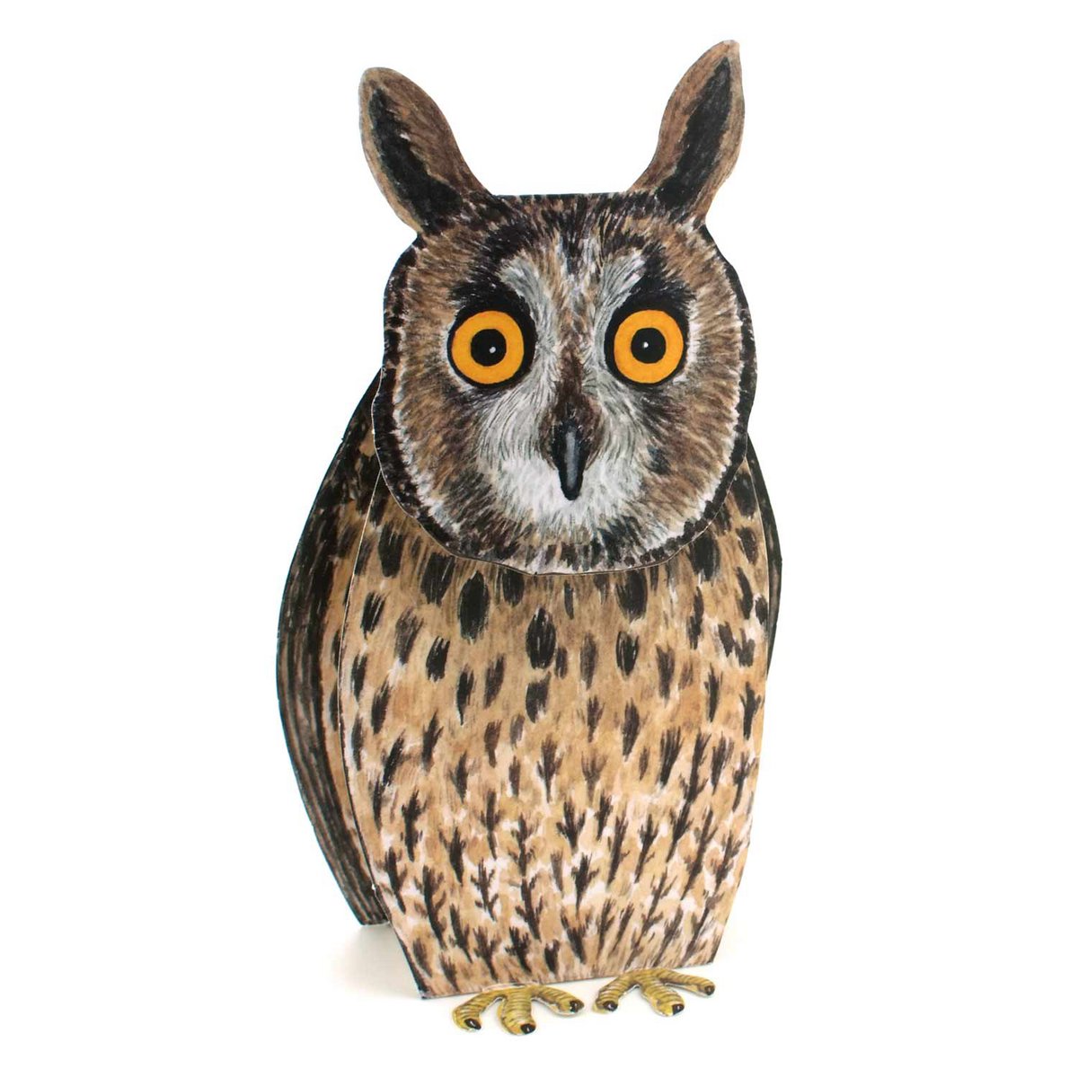 Chouette à carte animale 3D