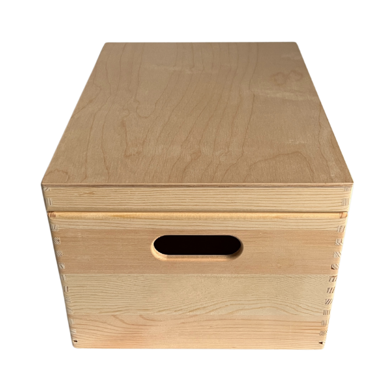 Wooden storage box large high