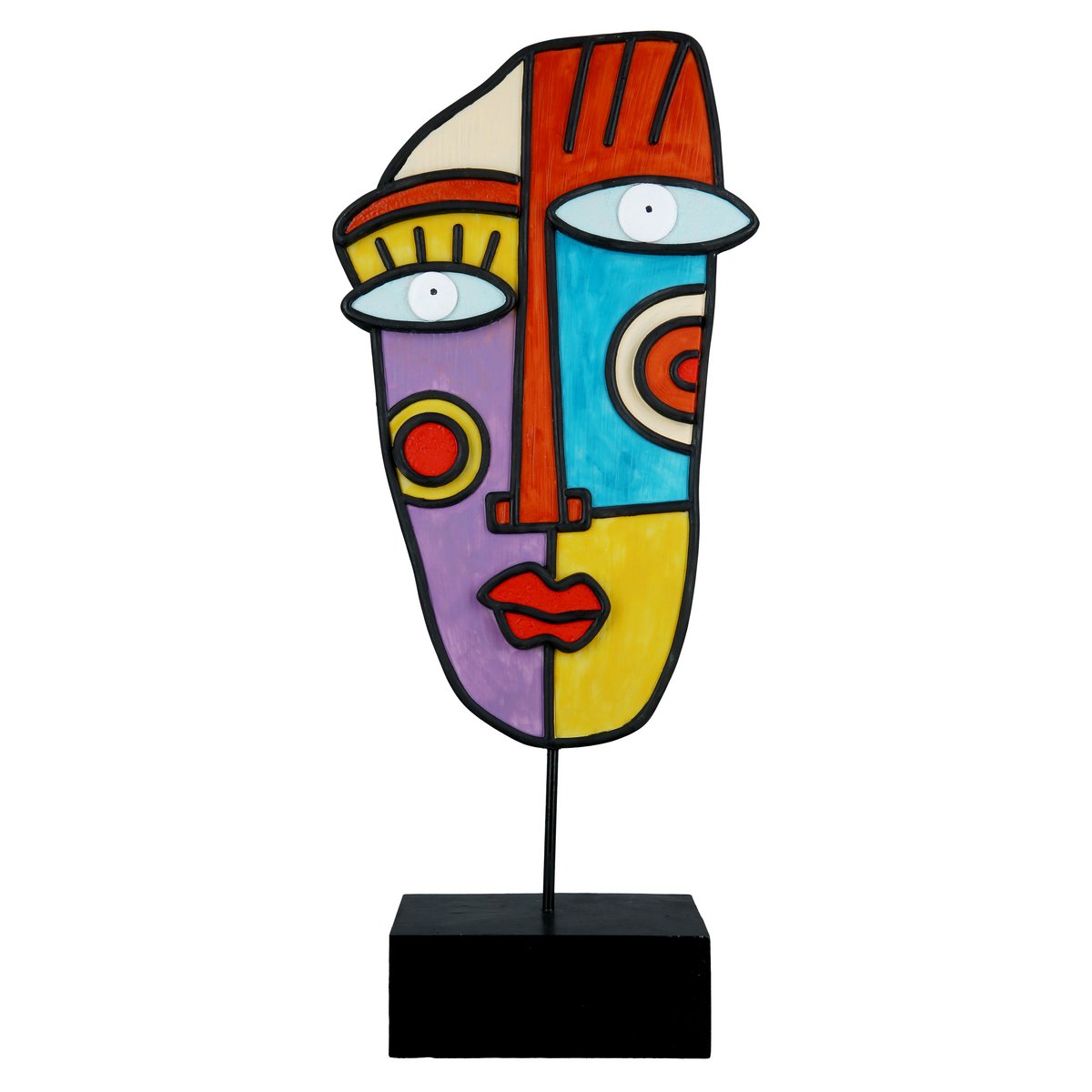 Poly sculpture face "Abstract" VE 2 so