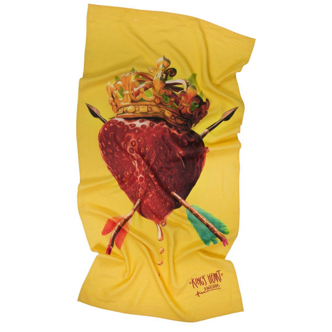 Linen beach towel King's Heart - Algis Kriščiūnas