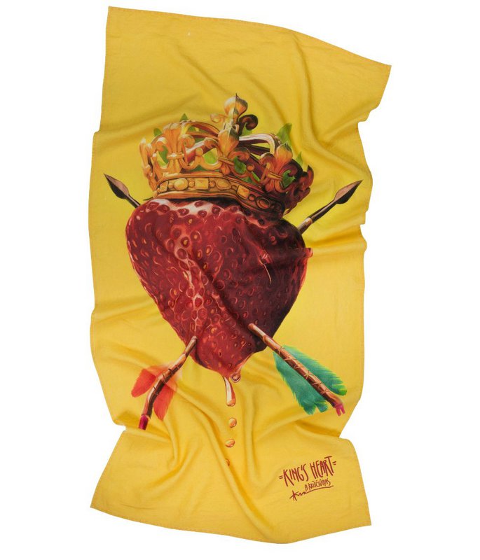 Linen beach towel King's Heart - Algis Kriščiūnas