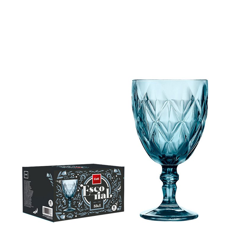 Wein/Wasserglas 35 Cl Escorial Blau