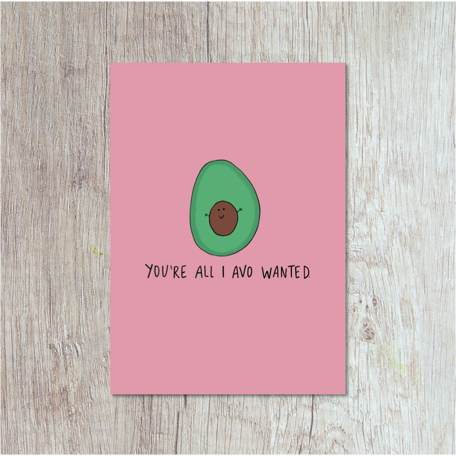 Postcard | avocado