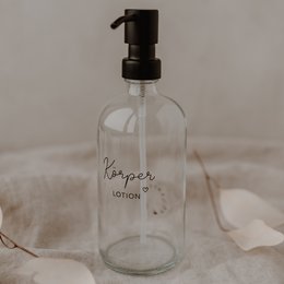 Seifenspender Körperlotion transparent 500ml (VE = 6 Stk)