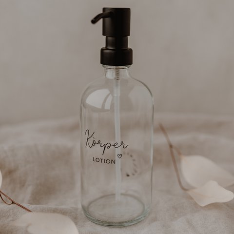 Soap dispenser body lotion transparent 500ml (PU = 6 pieces)