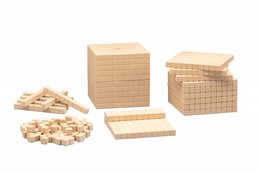 Dienes grundsortiment naturlige farver (121 stk.) | RE-Wood® Decimal Matematik