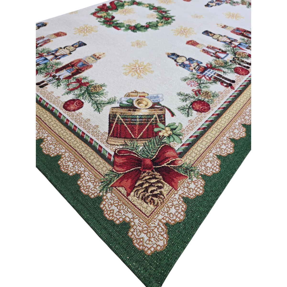 Lurex Soldier Christmas Centerpiece in Gobelin