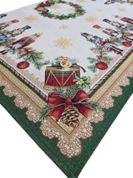 Centrotavola Natalizio Soldatino Lurex in Gobelin