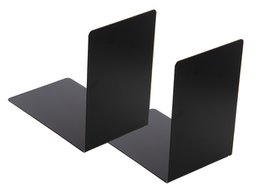 Fermalibri Westcott metallo nero 2 pezzi 90x140x140mm