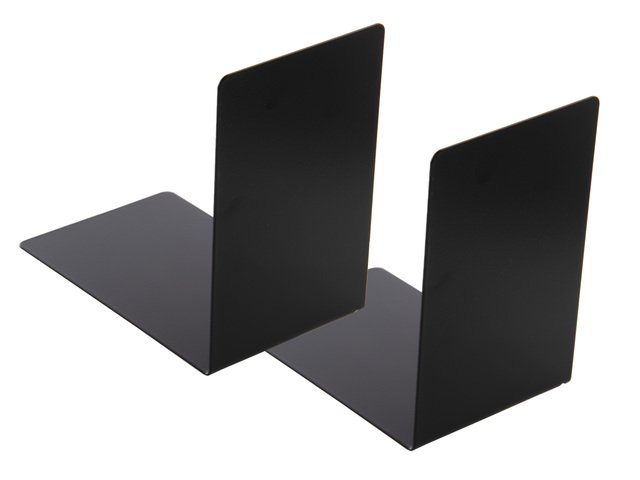 Fermalibri Westcott metallo nero 2 pezzi 90x140x140mm