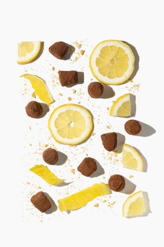 Citroentaart Chocoladetruffels - bulk