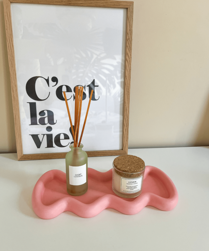 Wavy Tray Pink