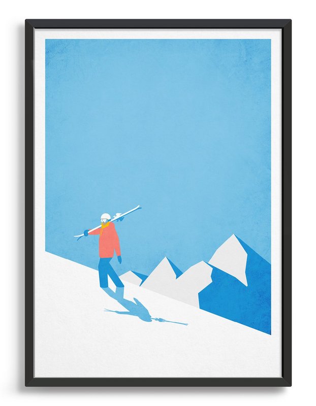 Vintage skiløber