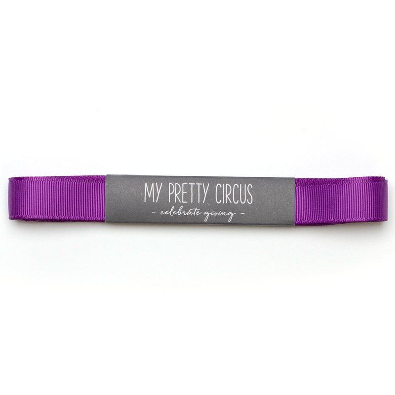 Gift ribbon purple, purple ribbon easy to tie, 16mm x 5m purple grosgrain ribbon for wrapping gifts