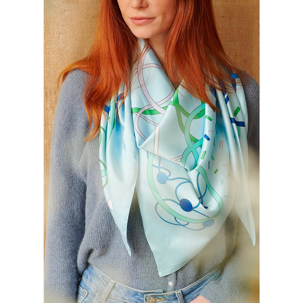 Foulard Triangle géant « La douceur »
