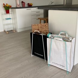 Soporte para bolsas de papel HELSINKI blanco