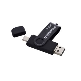 Memoria USB 3 en 1 de 16 GB. Conectores tipo C + Micro USB + USB
