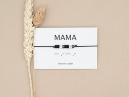 Morse code armband Mama (zilver,rosé goud,goud)