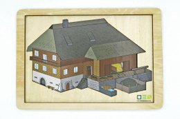 Doorkijkpuzzel: Zwarte Woudboerderij | Meerlaagse houten puzzel voor het hele gezin | Cadeau voor liefhebbers van het Zwarte Woud