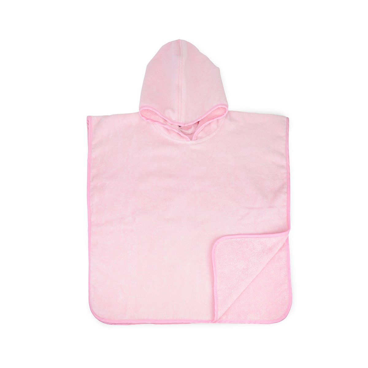 Baby Poncho, Light Pink, 450 gr, 55 x 55 cm