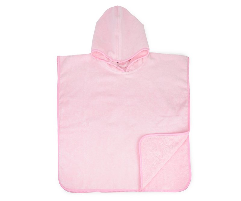 Baby Poncho, Light Pink, 450 gr, 55 x 55 cm