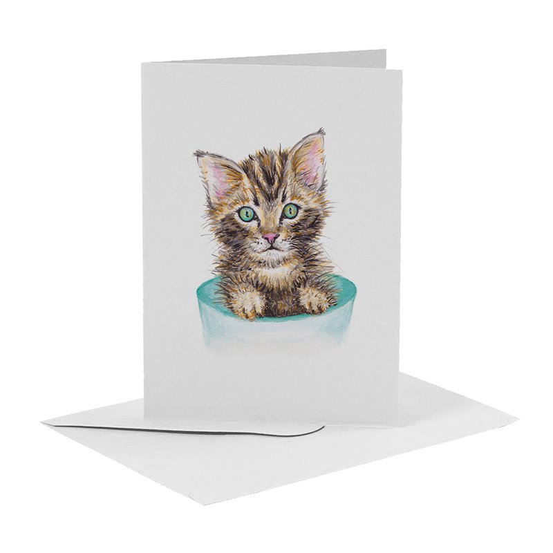 10 biglietti d'auguri con animali olandesi, busta inclusa - dipinti a mano da Mies to Go - cartolina - formato A6