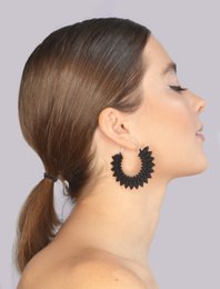 Pendientes Dalia negro
