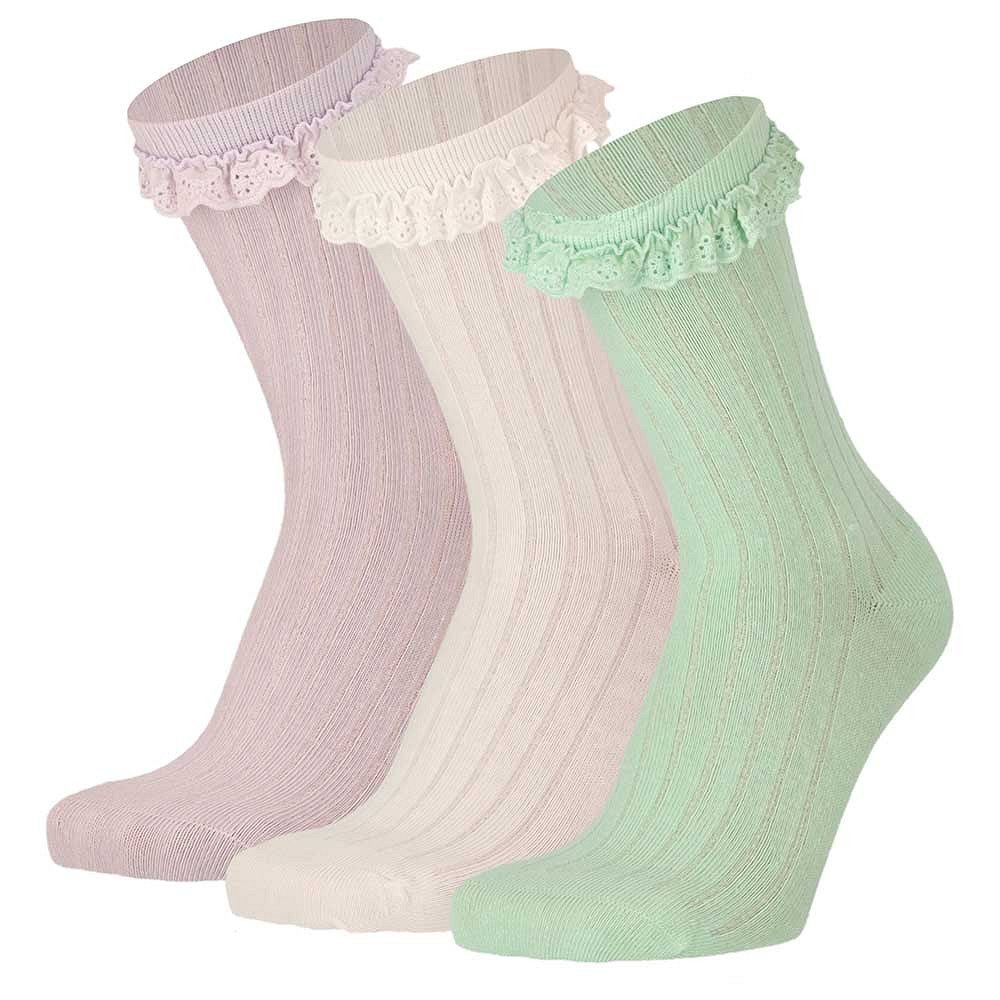 iN ControL 3pack de chaussettes RIB avec volant