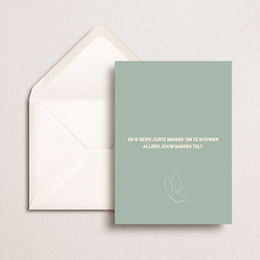 Funeral card | There is no right way to grieve 