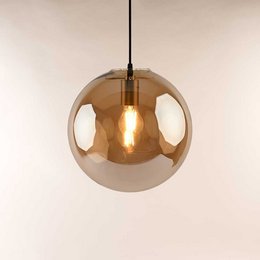 Orb glass ball pendant lamp