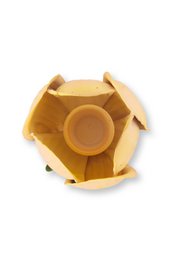 Candle Holder Metal Tulip Yellow 21cm