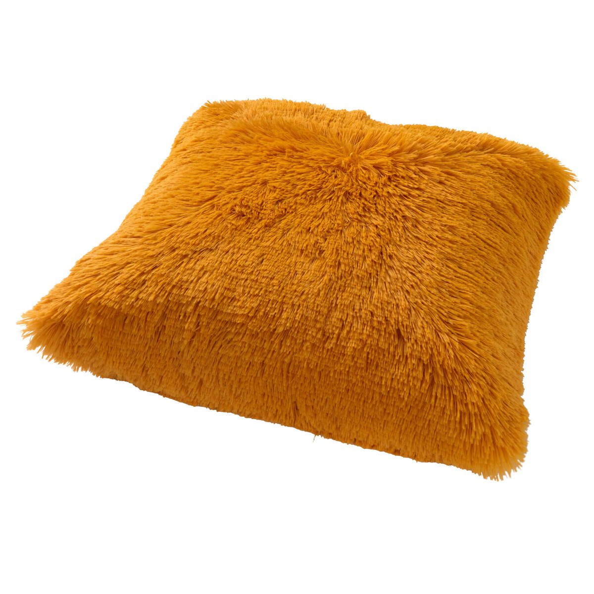 Dutch Decor FLUFFY - Decorative cushion 60x60 cm - Super soft - XL cushion - Golden Glow - Yellow
