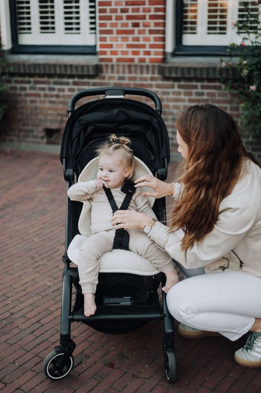 Onderlegger voor buggy of Maxi-Cosi – Merinowol