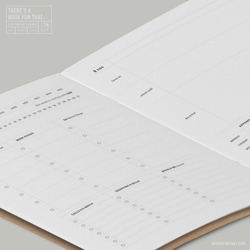 Quaderno di cancelleria per la famiglia