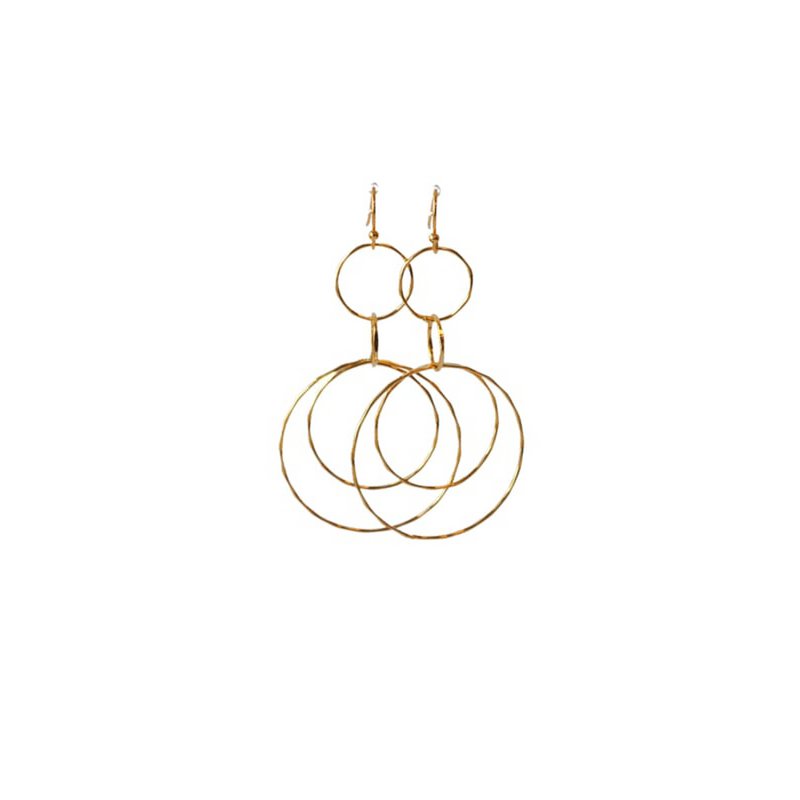 Oorbellen ringen 14K goldplated