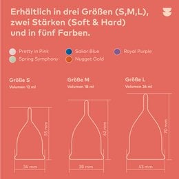divine Menstruationstasse I Soft l Pretty in Pink l Größe S
