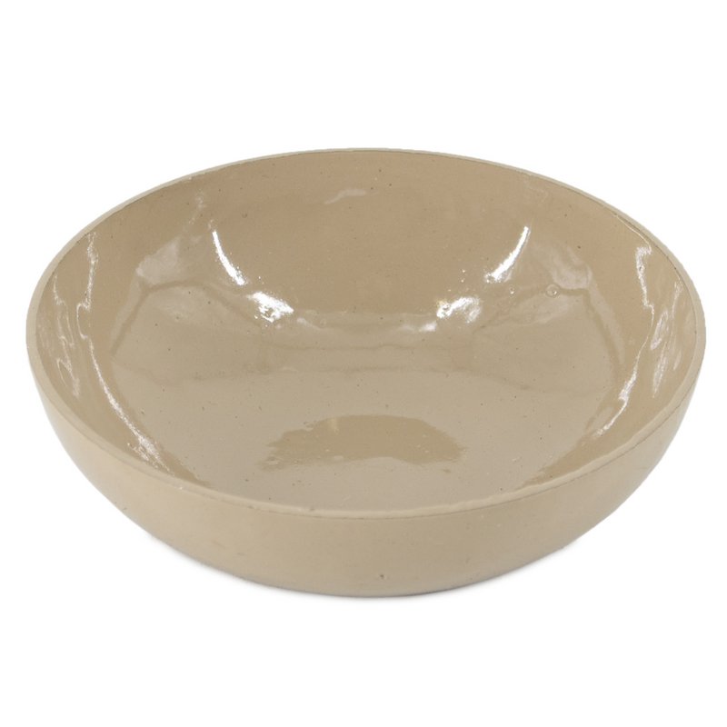Bowl bowl hammered beige