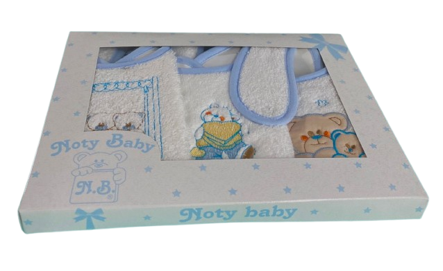 Set van 3 verschillende modellen geborduurde slabbetjes