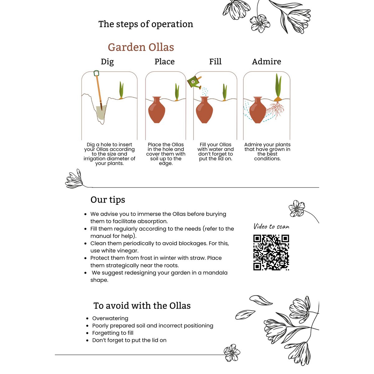Ollas Vegetable Garden to Bury