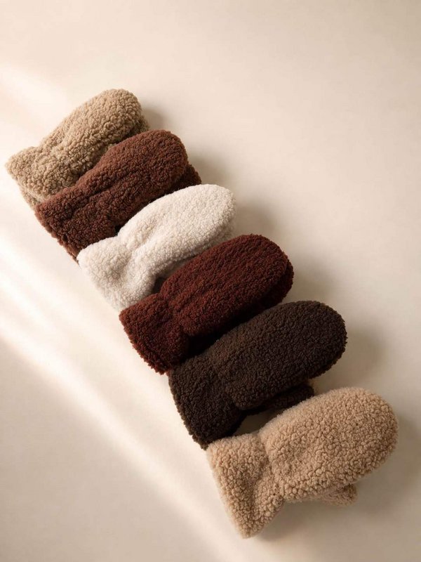 Weiche Teddy-Handschuhe